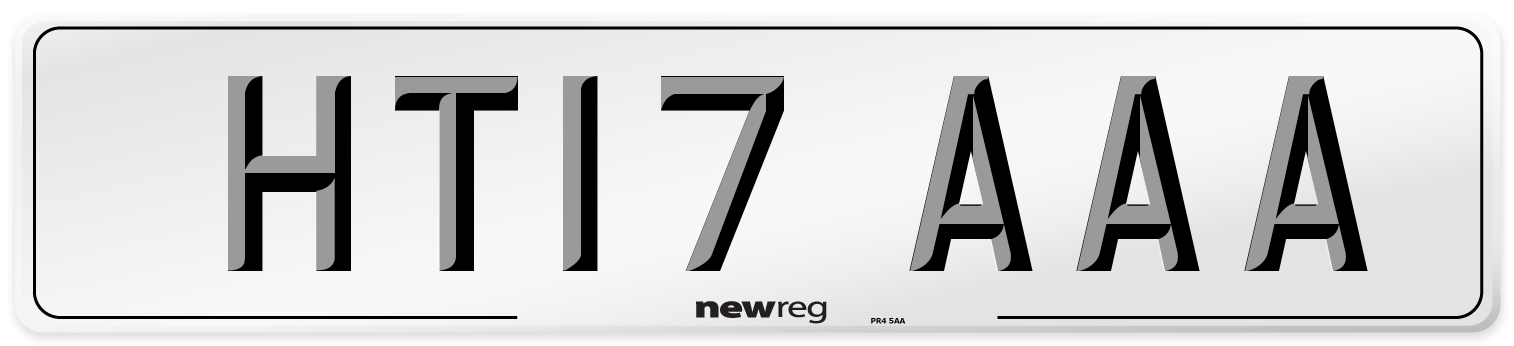 HT17 AAA Number Plate from New Reg